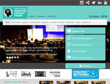 Tablet Screenshot of educationstrategyforum.com